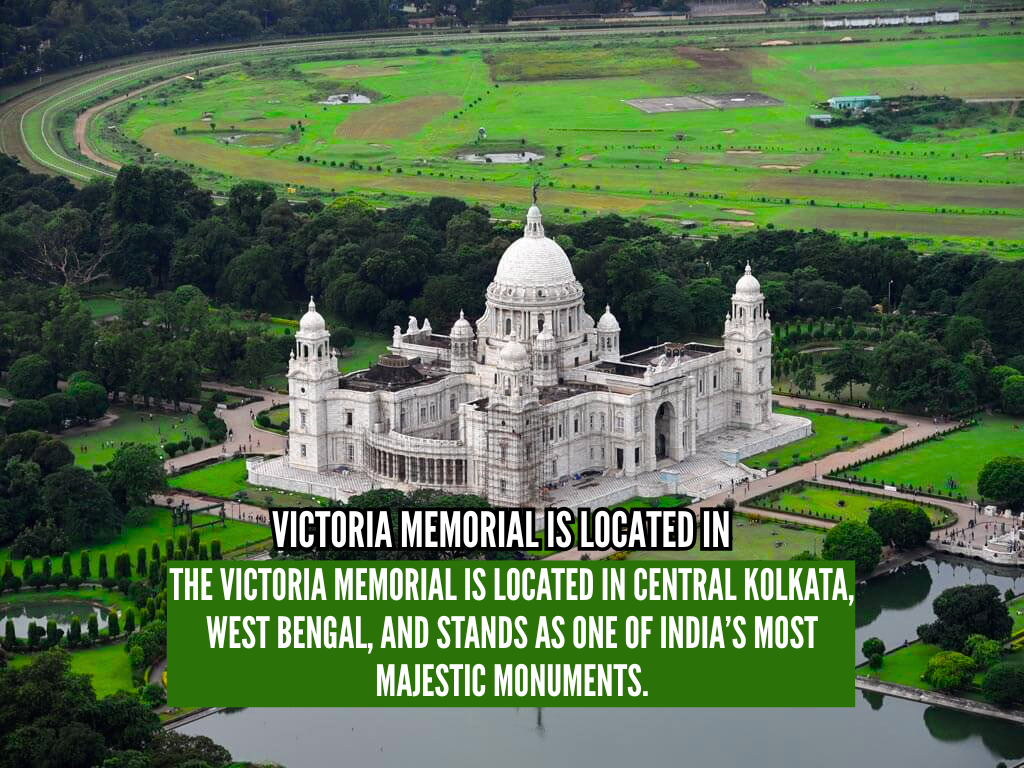 The Majestic Victoria Memorial Is Located in Kolkata India’s Stunning Historical Landmark