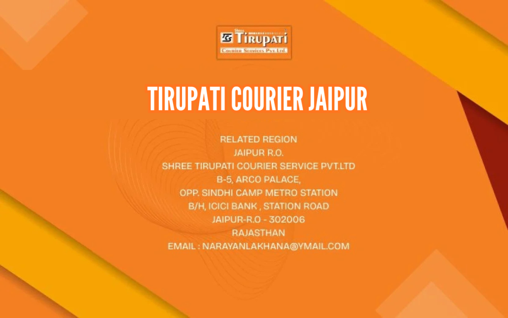 Why Tirupati Courier Jaipur Is Popular in Jaipur for Parcel Delivery